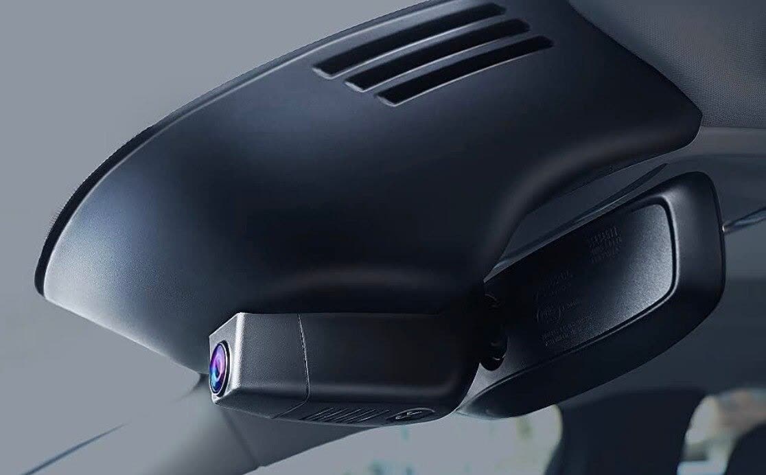 Discreet achter de spiegel ingebouwde dashcam door DriveCleanOnly